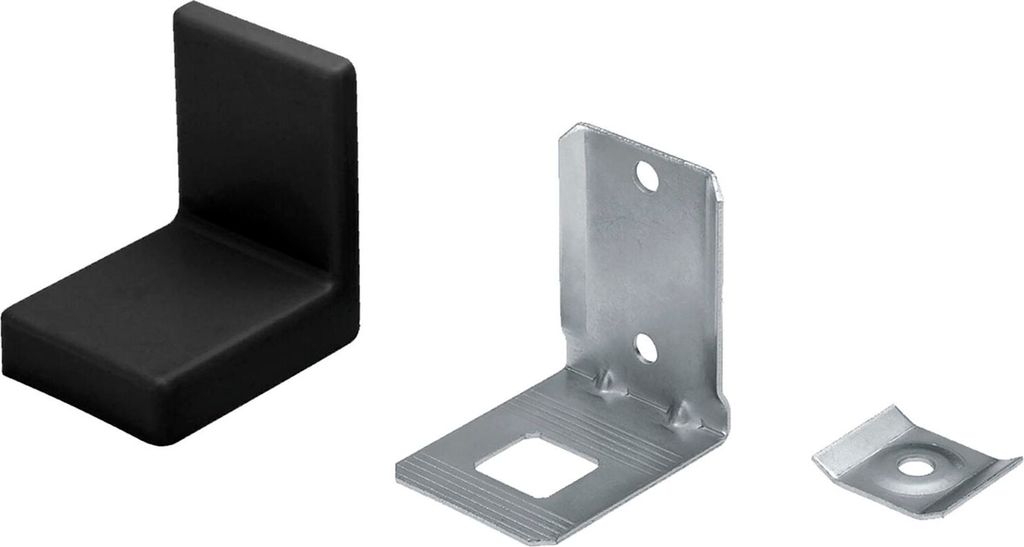 Hanstar Schrankaufhänger Typ 113 mit Abdeckkappe Kunststoff schwarz 100 Stück