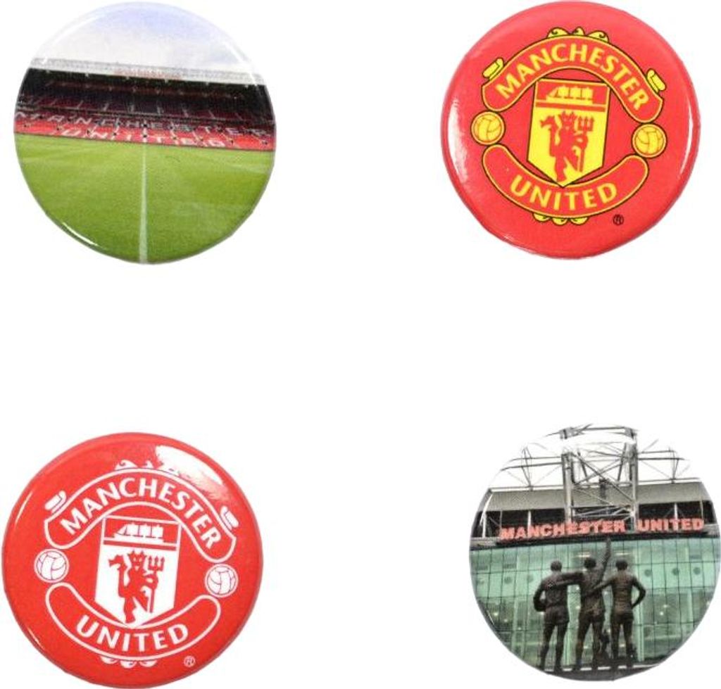 Manchester United FC - Stadium - Odznak 4-Pack Logo BS4323 Obrázok produktu 
