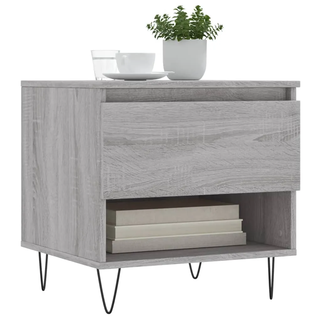 Tavolini Grigio Sonoma Set 2 pz - Design Scandinavo 50x50 cm - 4