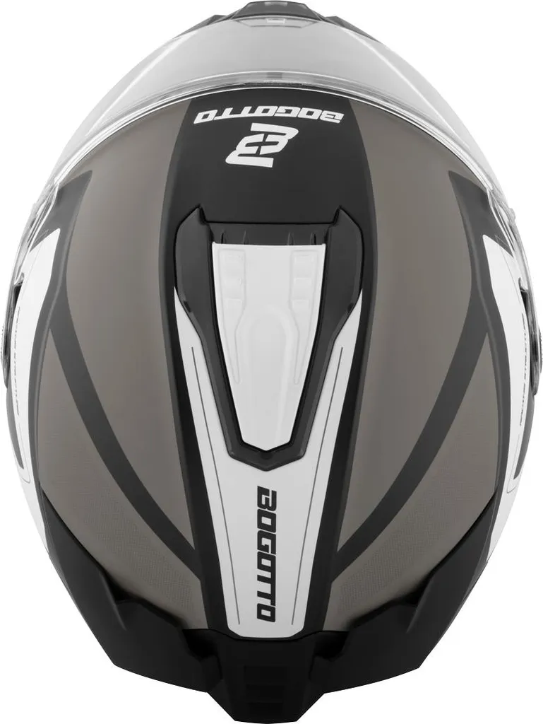 Bogotto FF122 BGT casque intégral gris blanc 2XL à ventilation active - 4