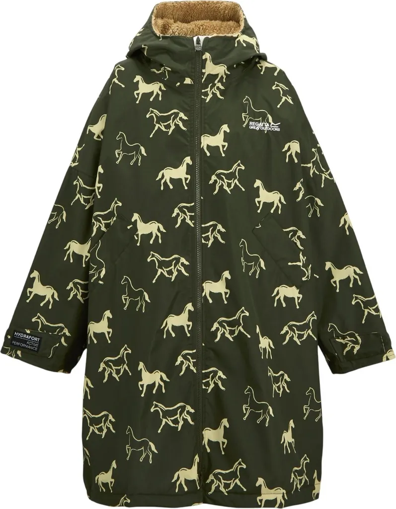 Robe imperméable respirante enfant 5-9 ans kaki Regatta haute protection