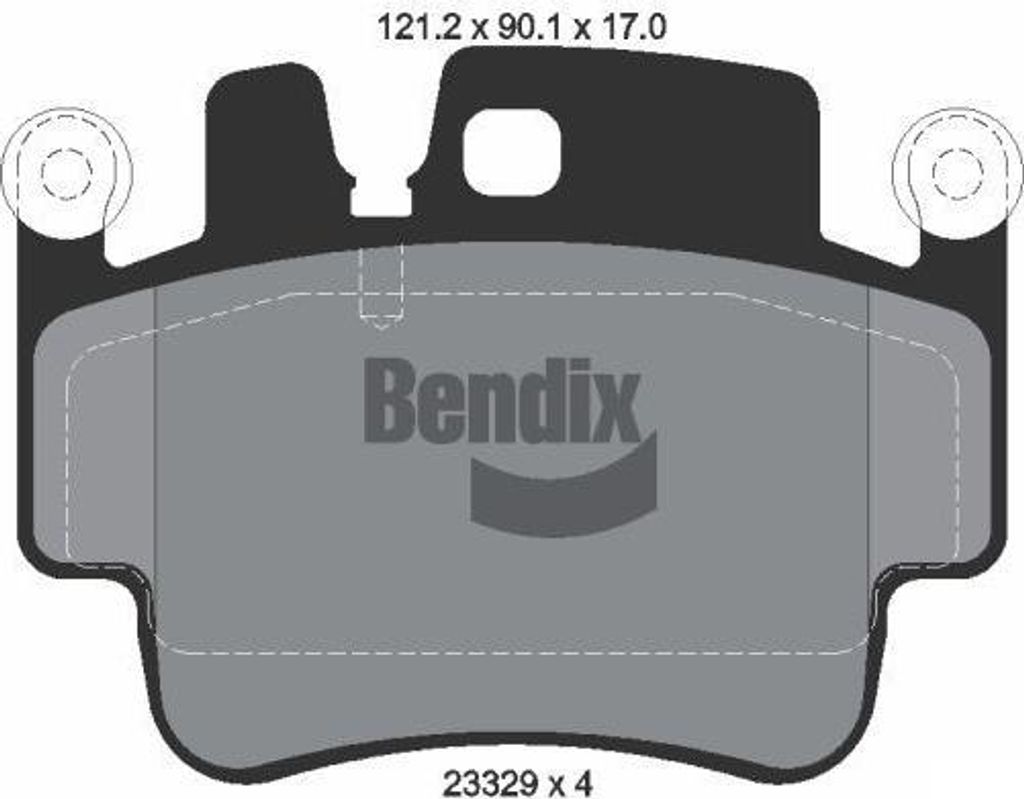 BENDIX Braking BPD1961 Bremsbelagsatz, Scheibenbremse OE 99635193014 kompatibel mit 911, Boxster