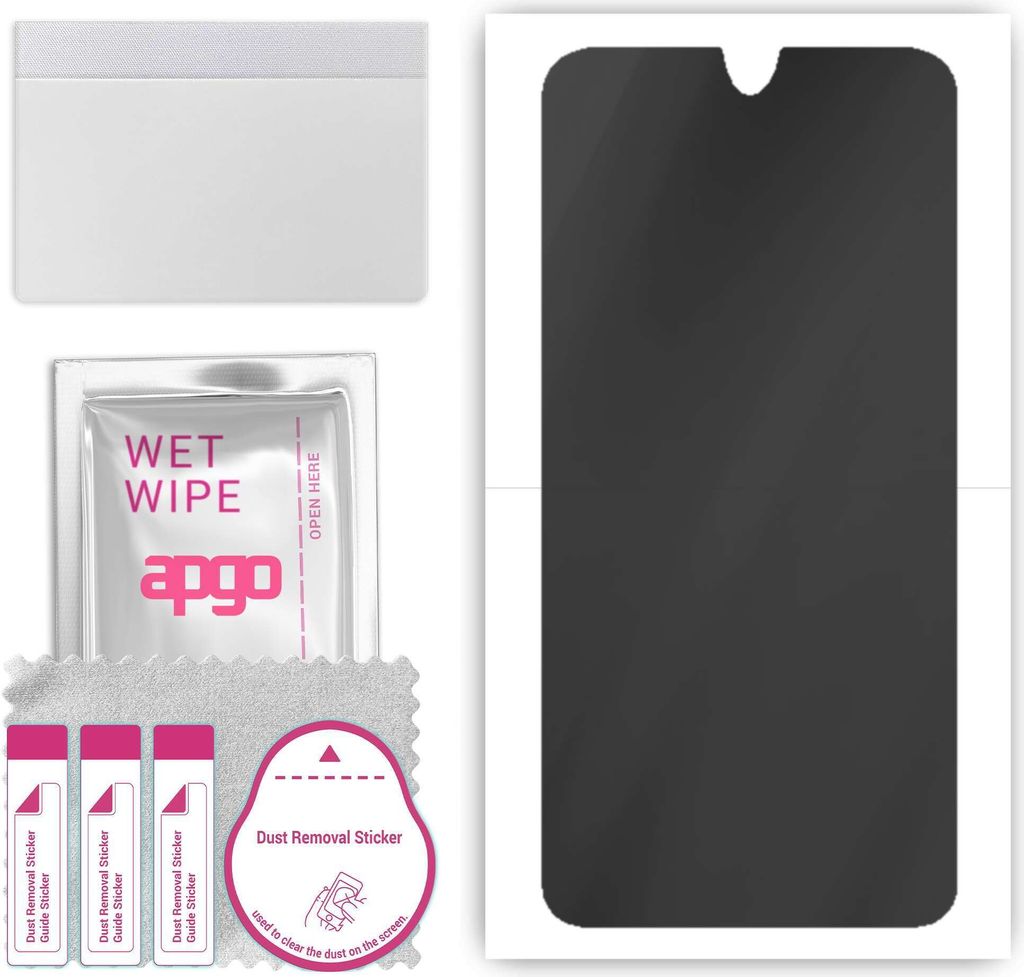 apgo Hydrogel Blickschutzfolie, Matt, kompatibel mit Motorola Moto G7 Plus, Privacy Displayschutzfolie, Schutzfolie mit Positionierhilfe, Anti-Spy,...