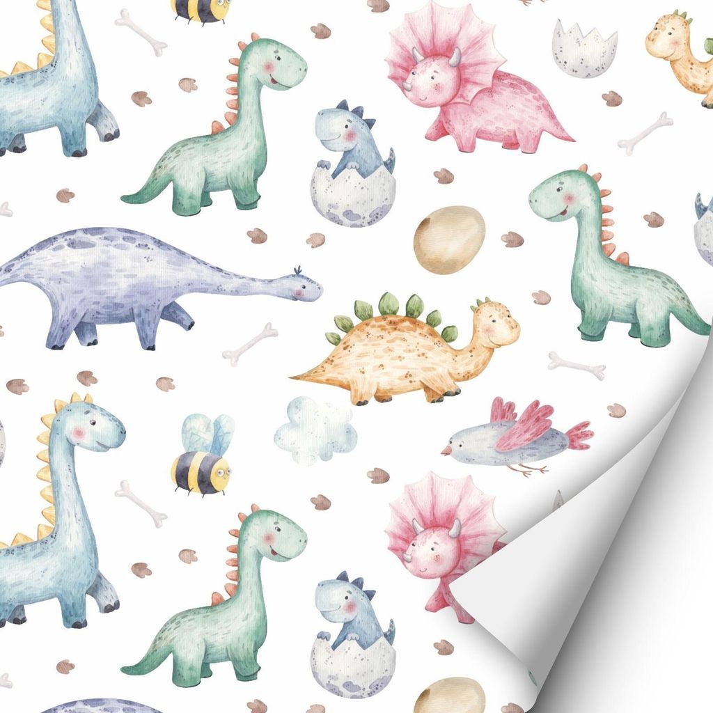 2 x 0,9 m selbstklebende Folie - Dinos Klebefolie Dekorfolie Möbelfolie