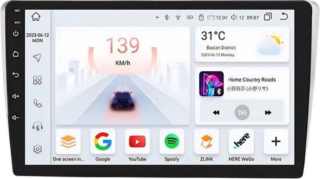 Autoradio mit Bluetooth und CarPlay für Volkswagen Passat B6, B7 & CC (2010–2015) – Kompatibel mit Apple und Android – Stereoanlage mit Navi...