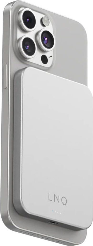 LINQ LQWP052, 5000 mAh, Kabelloses Aufladen, 5 W, Silber Produktbild 