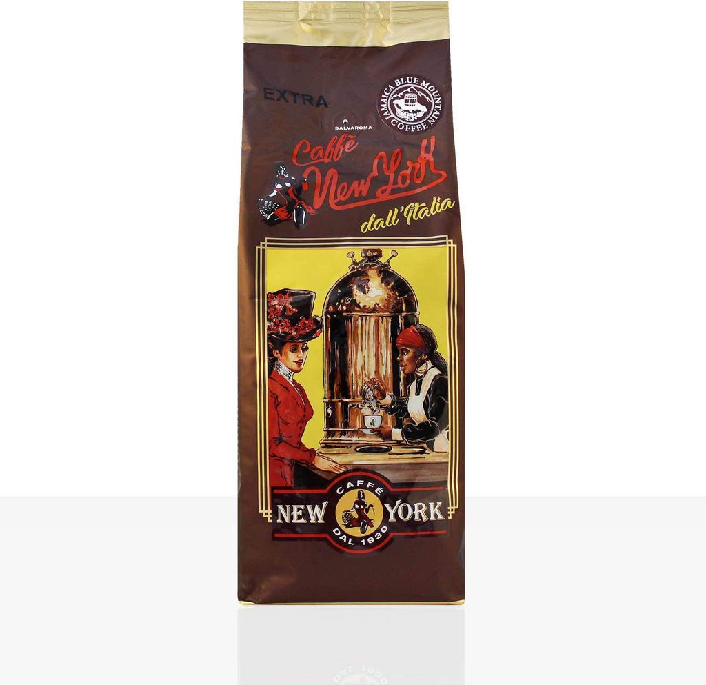 New York Caffe Extra 12 x 1kg Kaffeebohnen, 100% Arabica mit Jamaica Blue Mountain