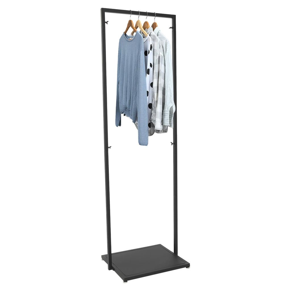Kleiderständer Garderobenständer 50cm×160cm Schwarz  Produktbild 