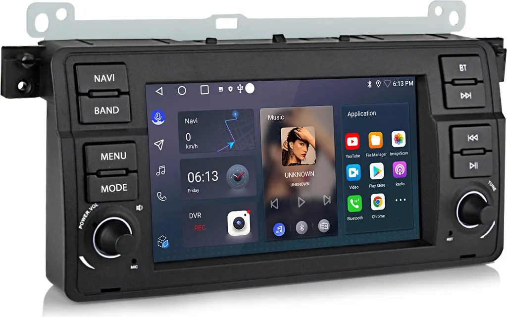 Autoradio Android BMW E46 7 Pollici | Wireless CarPlay e Android Auto 2+64GB