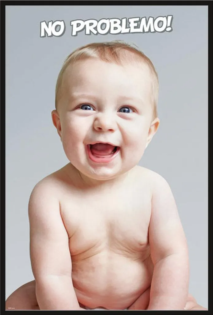 Cadre Shinsuke interchangeable avec poster Baby No Problemo vitre robuste
