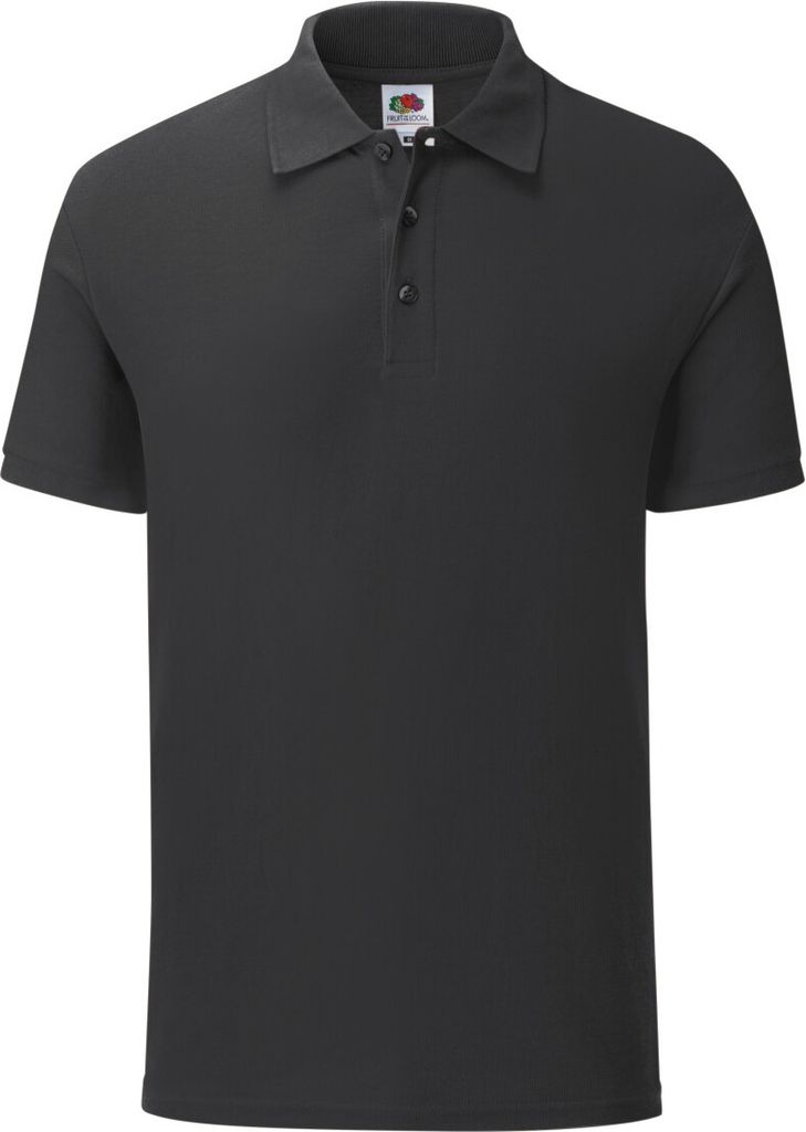 Fruit Of The Loom Herren Poloshirt Iconic RW6516 (L) (Schwarz)
