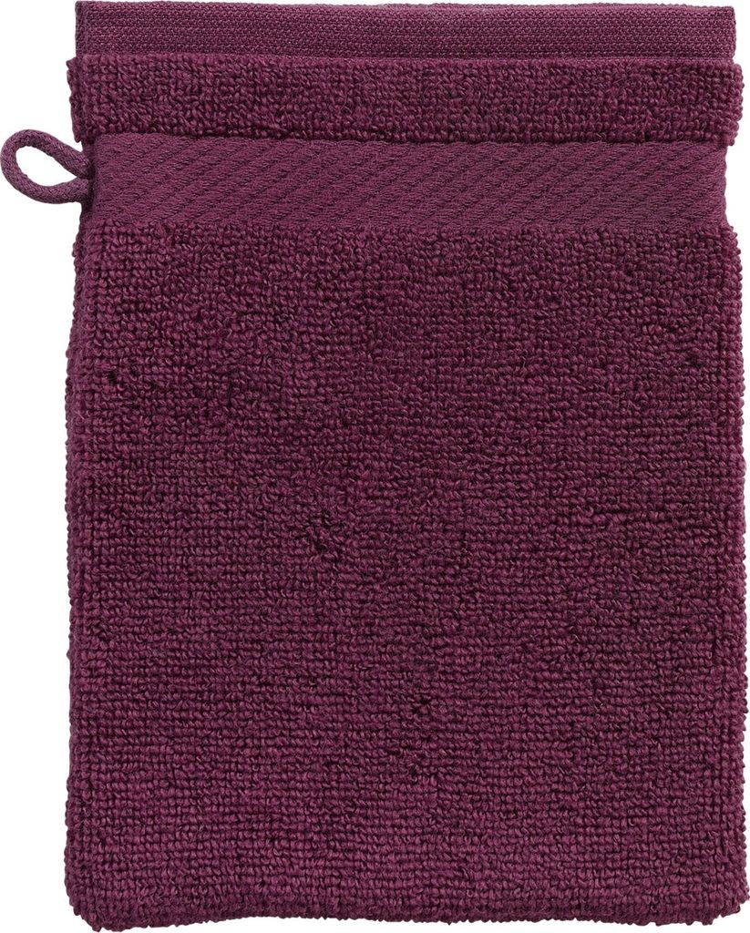 Waschhandschuh - Rot - 16 x 21 cm - Baumwolle
