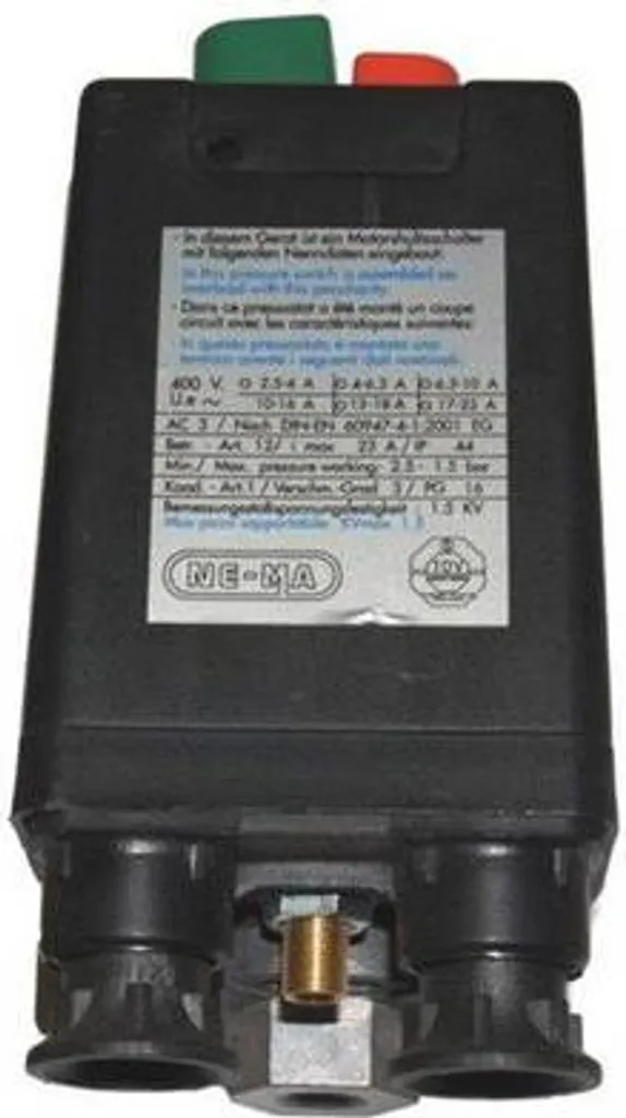 Pressostat triphasé 400V pour compresseur Aerotec 3 voies 6,3-10A
