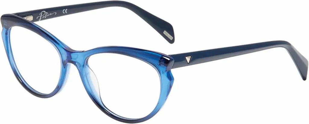 Lunettes de soleil Police VPLA02540D79 monture bleue élégante pour homme