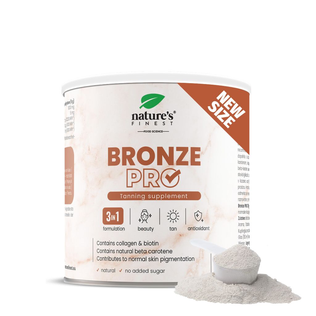 Nature's Finest Bronze PRO, kollagen, bräunen, biotin, melanin, #WeAreNature 