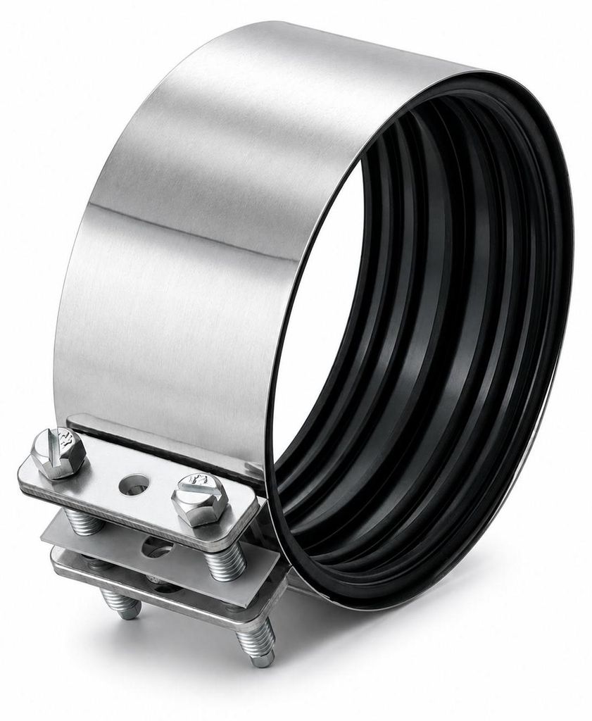 BADfabrik24 CV-Verbinder für SML-Rohre DN 100, Edelstahl Produktbild 