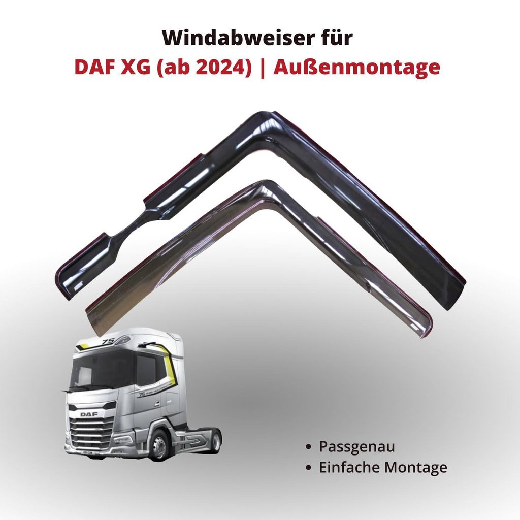 Windabweiser für DAF XG (ab 2024) | Außenmontage Produktbild 