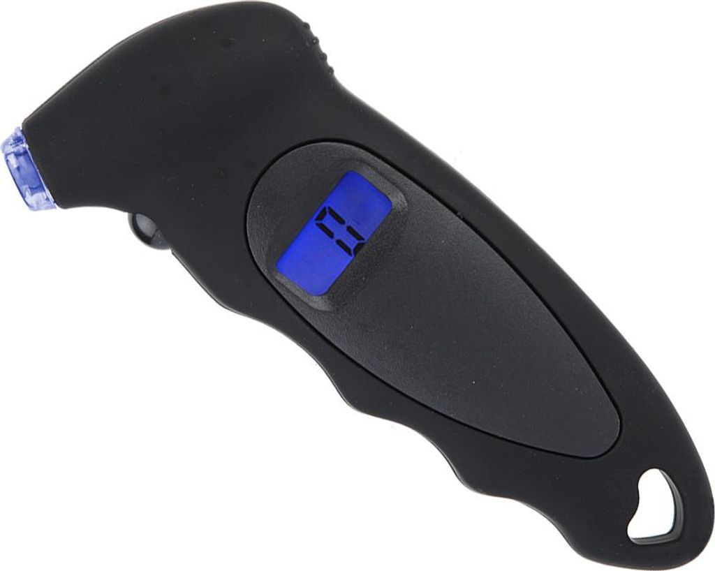 Auto LKW Fahrrad Digitaler Reifendruckmesser Luft PSI Tester Messgerät 4 Einstellungen (Schwarz)