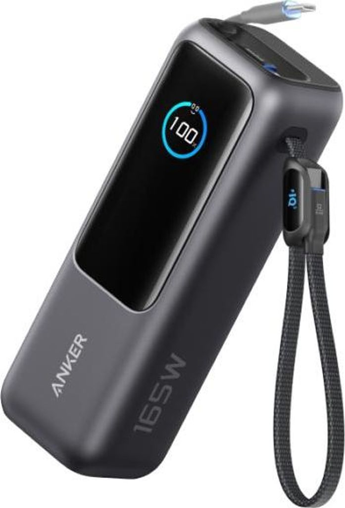 Anker Powerbank (25K, 165W, Integriertes + einziehbares Produktbild 