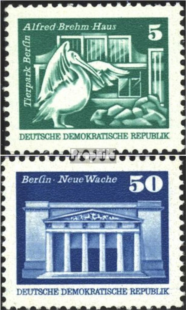 Briefmarken DDR 1974 Mi 1947-1948 (kompl.Ausg.) postfrisch Aufbau in der DDR, Kleinformat (II)