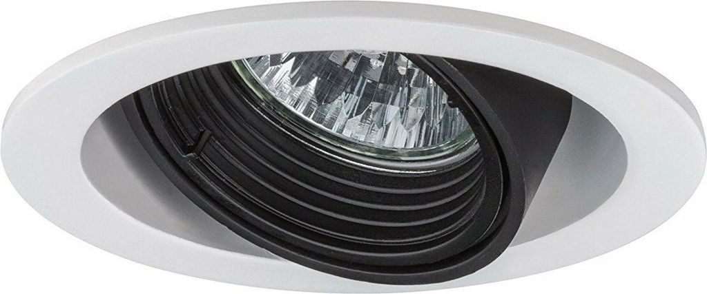 3er Set Paulmann Einbauleuchtenn rund 3x 4,5W wamweiß inkl. GU10 Sockel 51mm weiß schwarz - ergibt 3 x 40W Licht