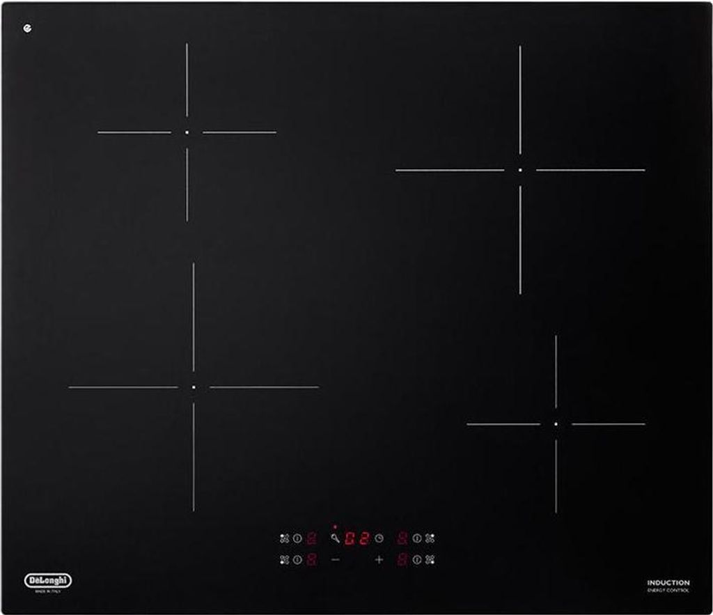 De'Longhi PIN 62 Schwarz Einbau-Induktionskochfeld 60 cm 4 Brenner