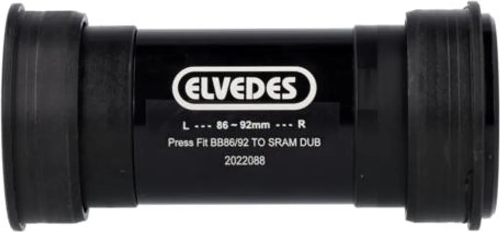 Support de Pédalier PressFit DUB Eldedes avec Roulements Scellés Noir - 2