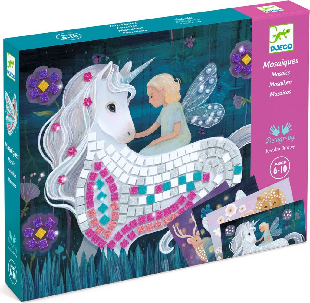 Verzaubertes Einhorn-Mosaik, Djeco Produktbild 