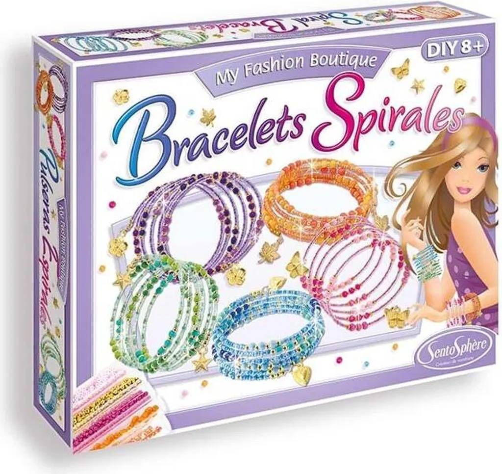 Kit Professionale Braccialetti Spirale con Perle Vetro Alta Qualità