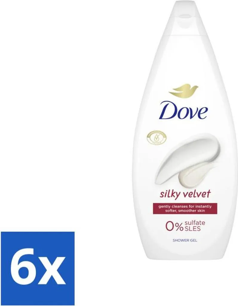Scorta Famiglia Dove Velluto di Seta 720ml - Confezione da 6