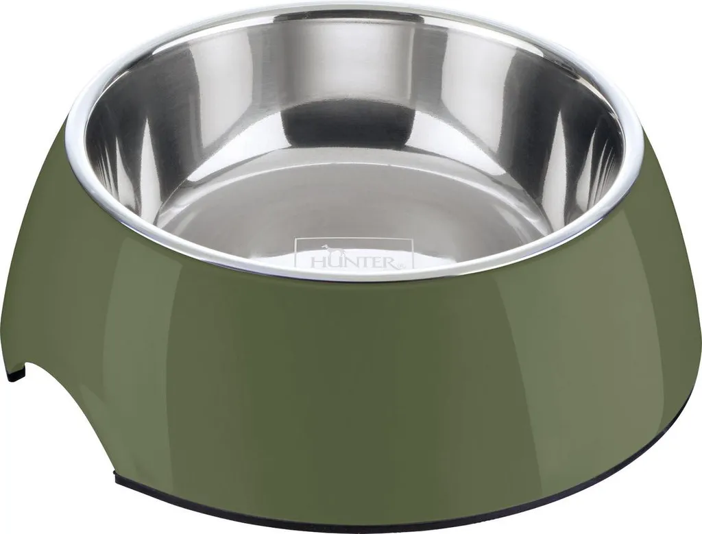 Ciotola Hunter Melamina Kaki 160ml | Design Robusto Antiscivolo per Cani