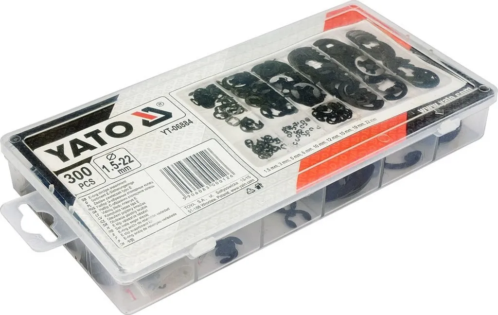 300 Anelli di Fermo E-Clip Acciaio 1,5-22mm per Meccanica Agricola - 4