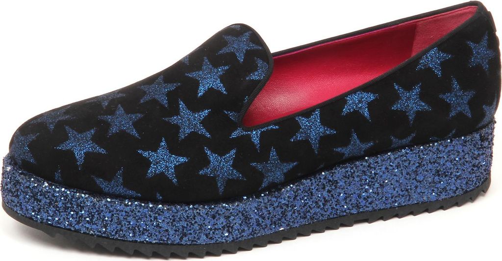 E7596 mocassino donna black/blu UNO 8 UNO 181 MARI slip on loafer shoe woman