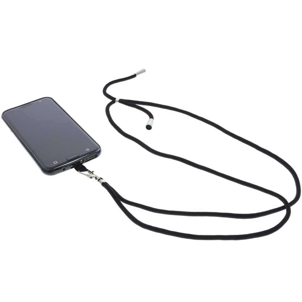 foto-kontor Hülle kompatibel mit Emporia Smart 5 Umhängetasche TPU Schutzhülle Tasche Kette schwarz