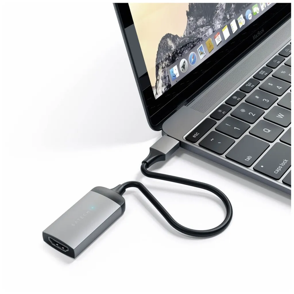 Satechi ST-TC4KHAM Adattatore USB-C HDMI 4K 60Hz Grigio | Offerta - 6