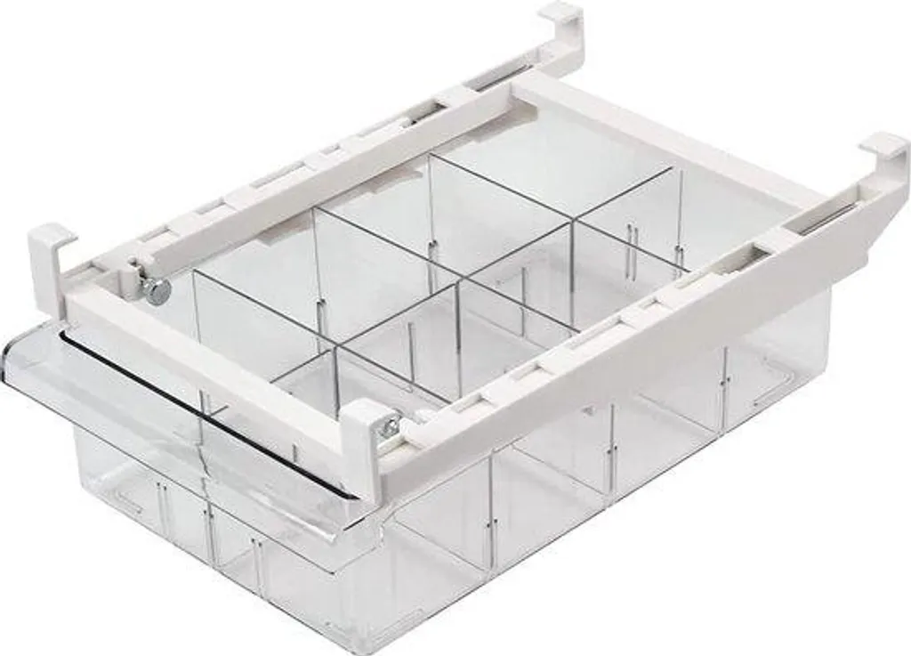 Rangements Frigo Transparents avec Poignées et Boîte à Œufs - Lot de 6
