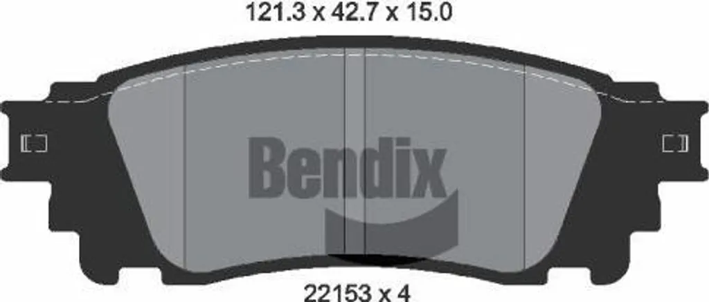 Jeu de Plaquettes de Frein à Disque Arrière pour NX et Alphard Bendix