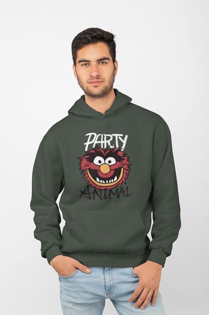 D&B Uni Hoodie MO00095 Party Animal Waldgrün-Größe S