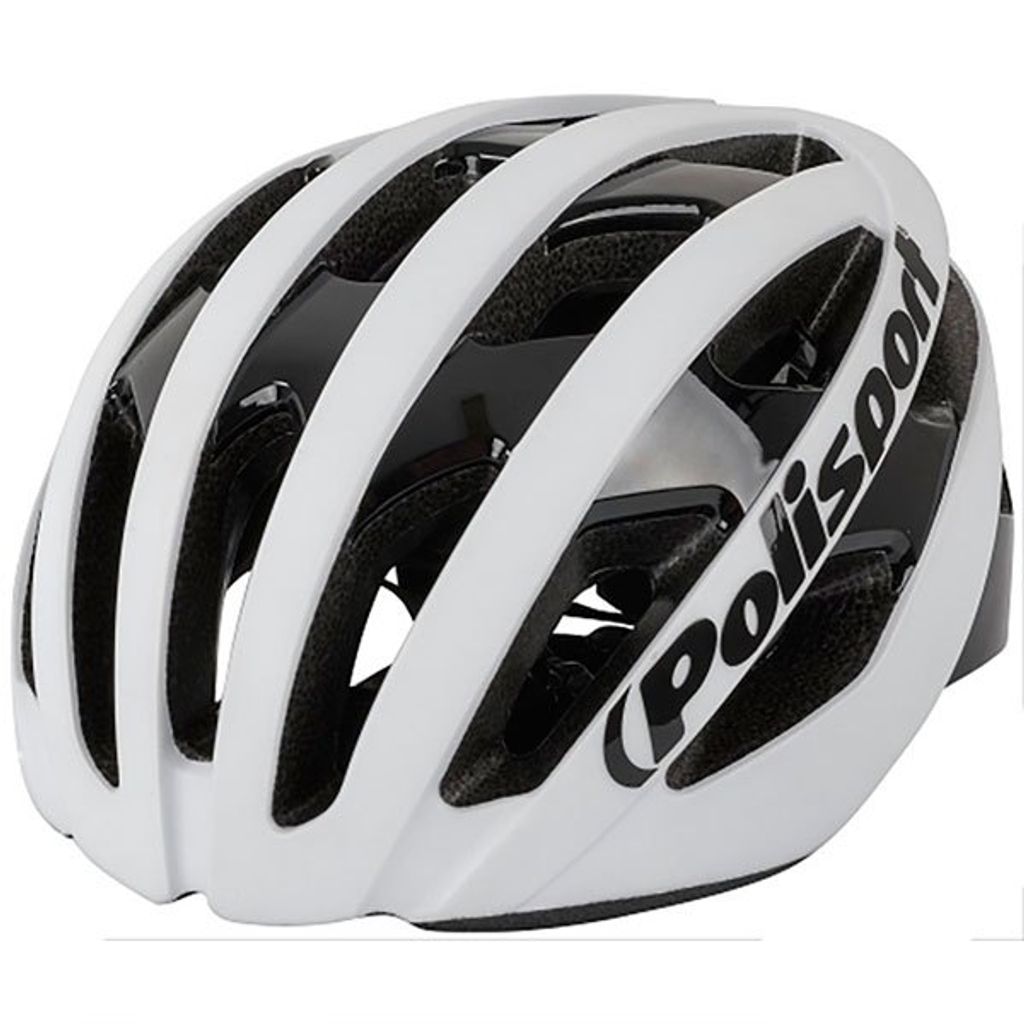 Polisport Light Pro Fahrradhelm M 52-58 cm Matte weiß schwarz