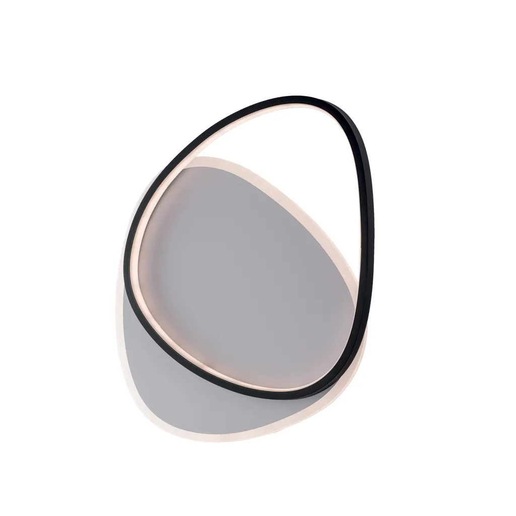 Plafoniera Amy LED CCT Bianca/Nera | Regolabile con Telecomando