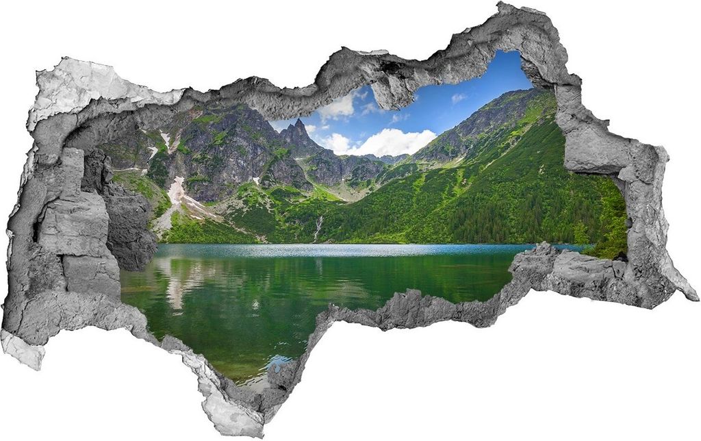 Selbstklebender Loch-3D-Aufkleber 95x73 cm Morskie Oko Tatra