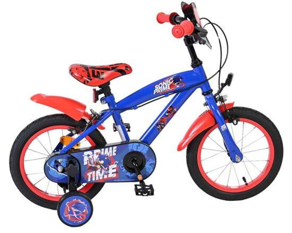 Sonic Prime Kinderfahrrad - Jungen - 14 Zoll - Blau Rot - Produktbild 