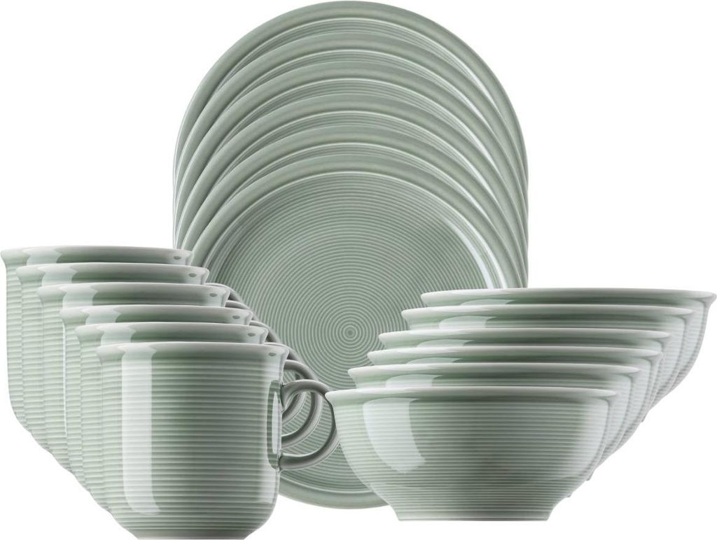 Thomas Trend Colour Moss Green Frühstücksset 18tlg