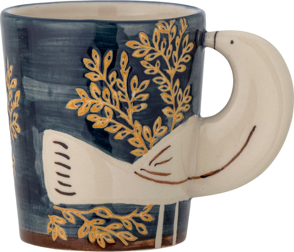 Bloomingville Hezha Tasse, Blue, Steingut