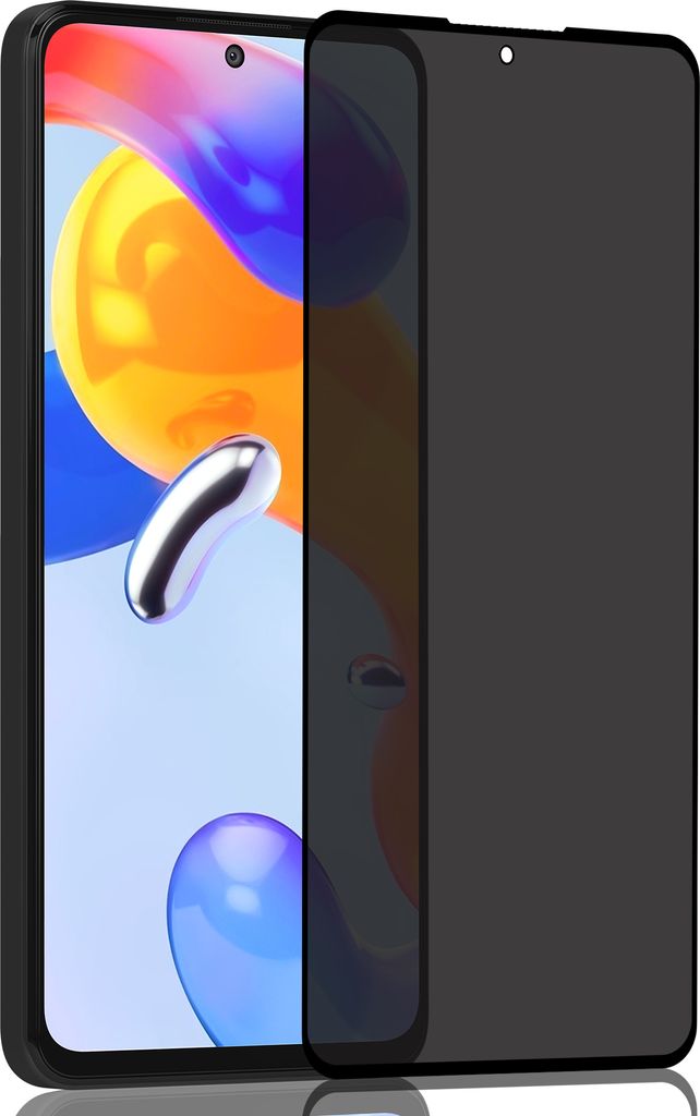 1-Pack Xiaomi Redmi Note 11 Pro Sichtschutz-Displayschutzfolie – gehärtetes Glas 9H – Super Qualität 3D
