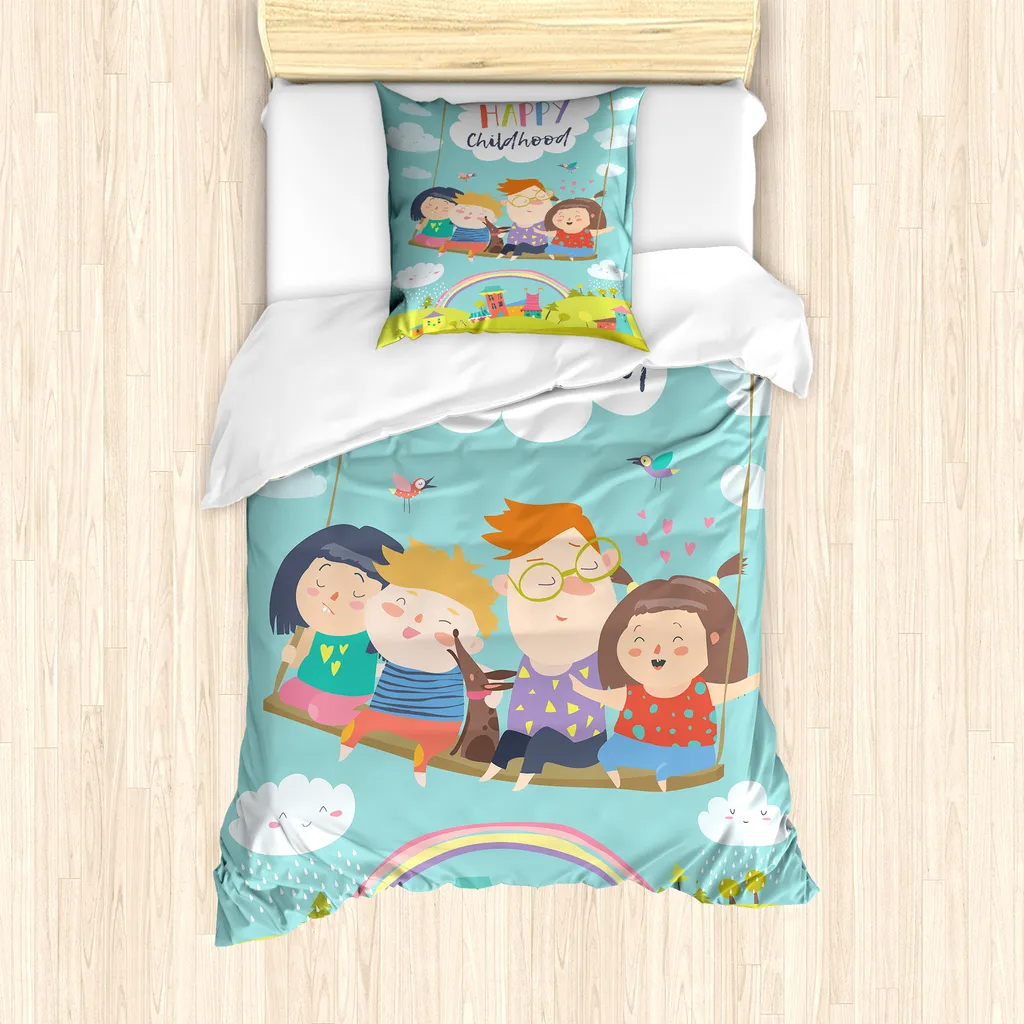 Offerta Set Letto ABAKUHAUS 135x200 - Multicolore Antiacaro Bimba