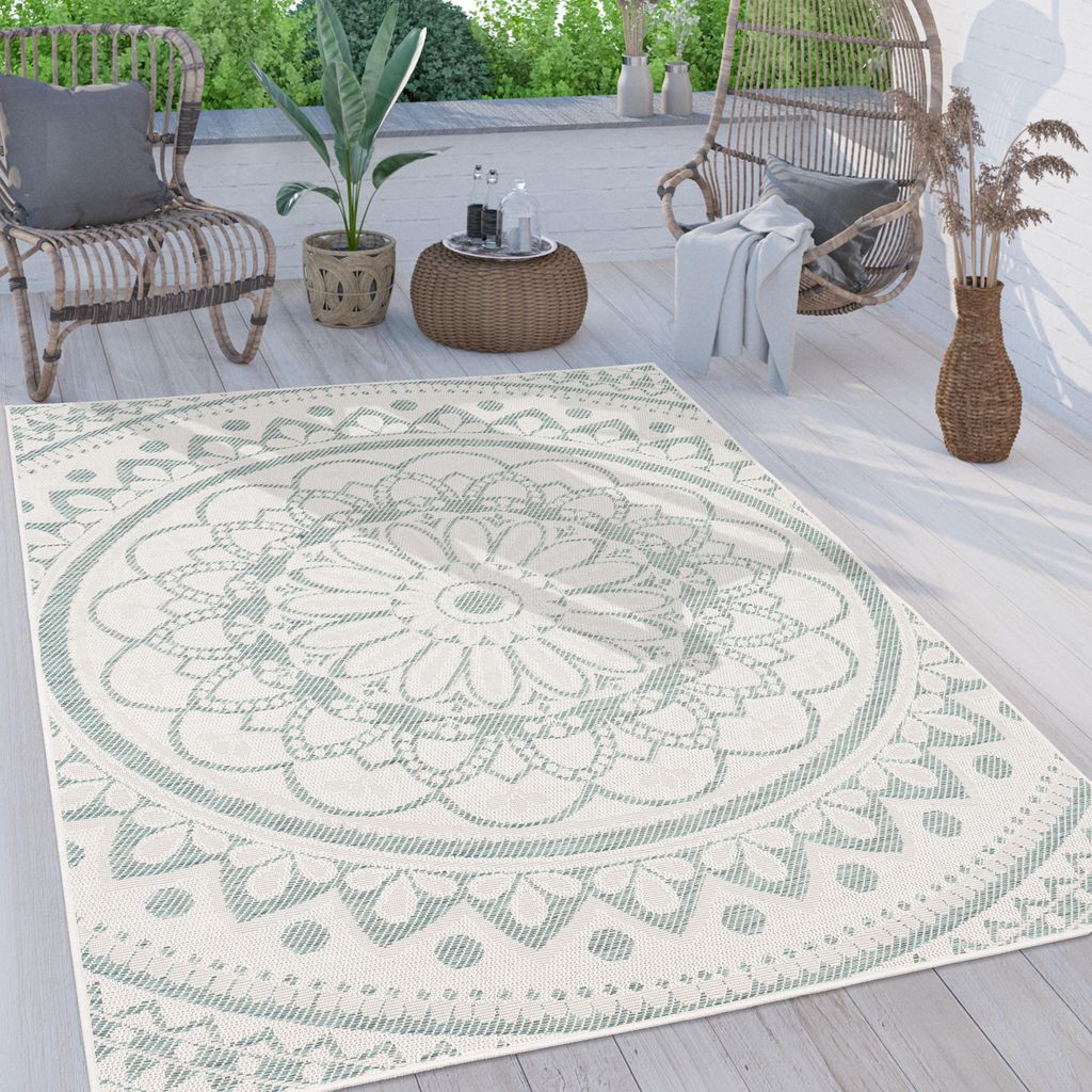 Paco Home Outdoor Teppich wetterfest & robust Mandala Boho Produktbild 