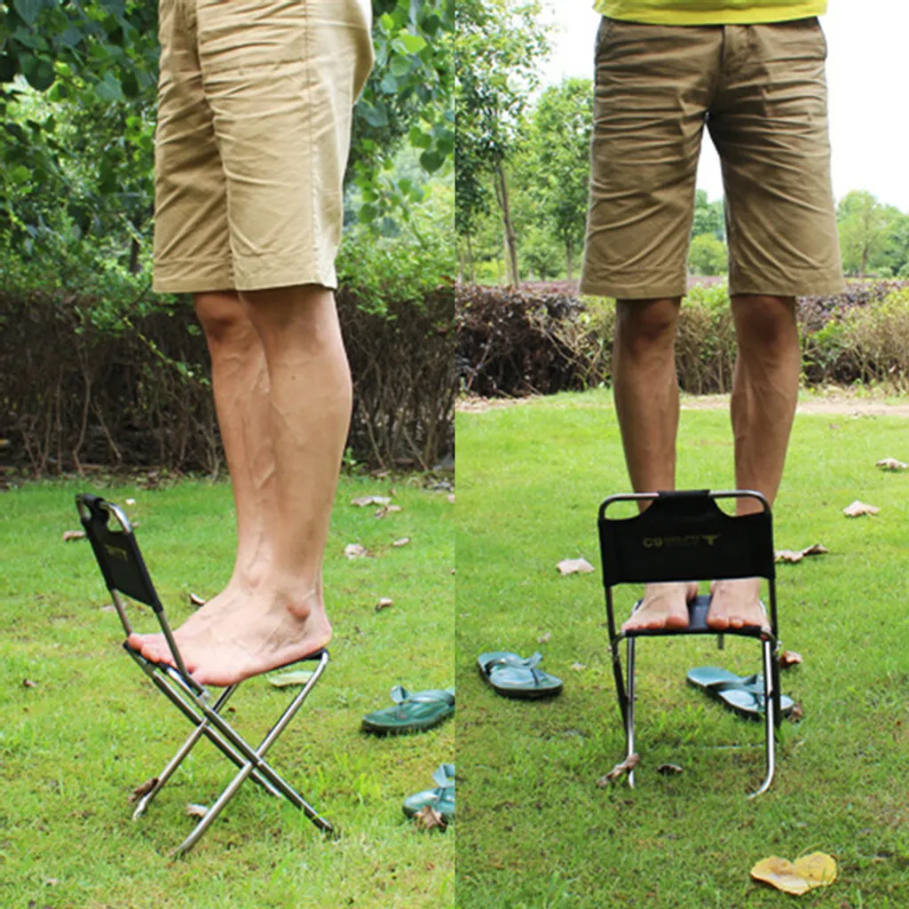 Tabouret extérieur en aluminium résistant avec assise confortable - 6