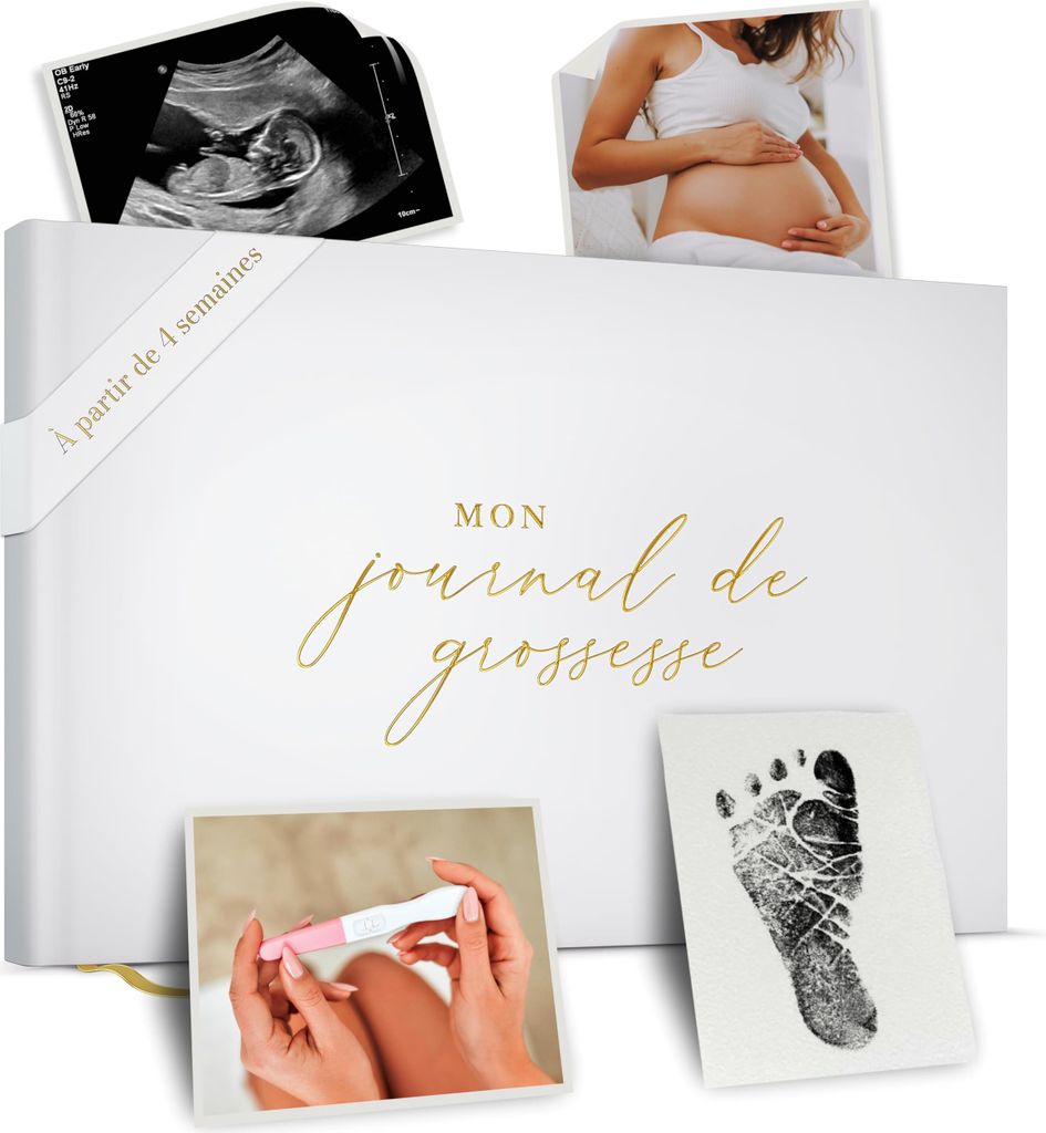 Schwangerschafts-Tagebuch zum Verschenken – s Schwangerschaftsbuch für werdende Mütter – Schwangerschaftsbuch enthält Kalender, Sammelalbum,...