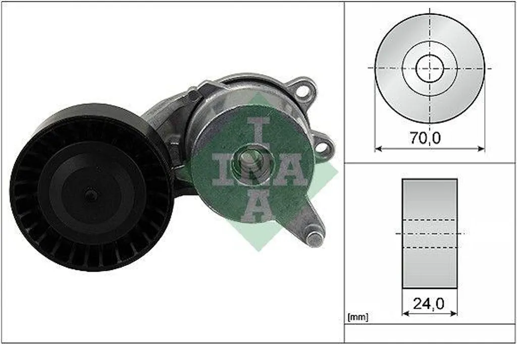 Tendeur de Courroie Robuste INA 534055310 pour Courroie Trapézoïdale